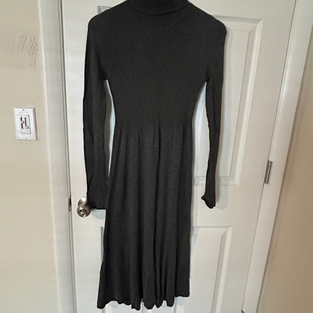 Zara Charcoal Long Sleeve Sweater Dress